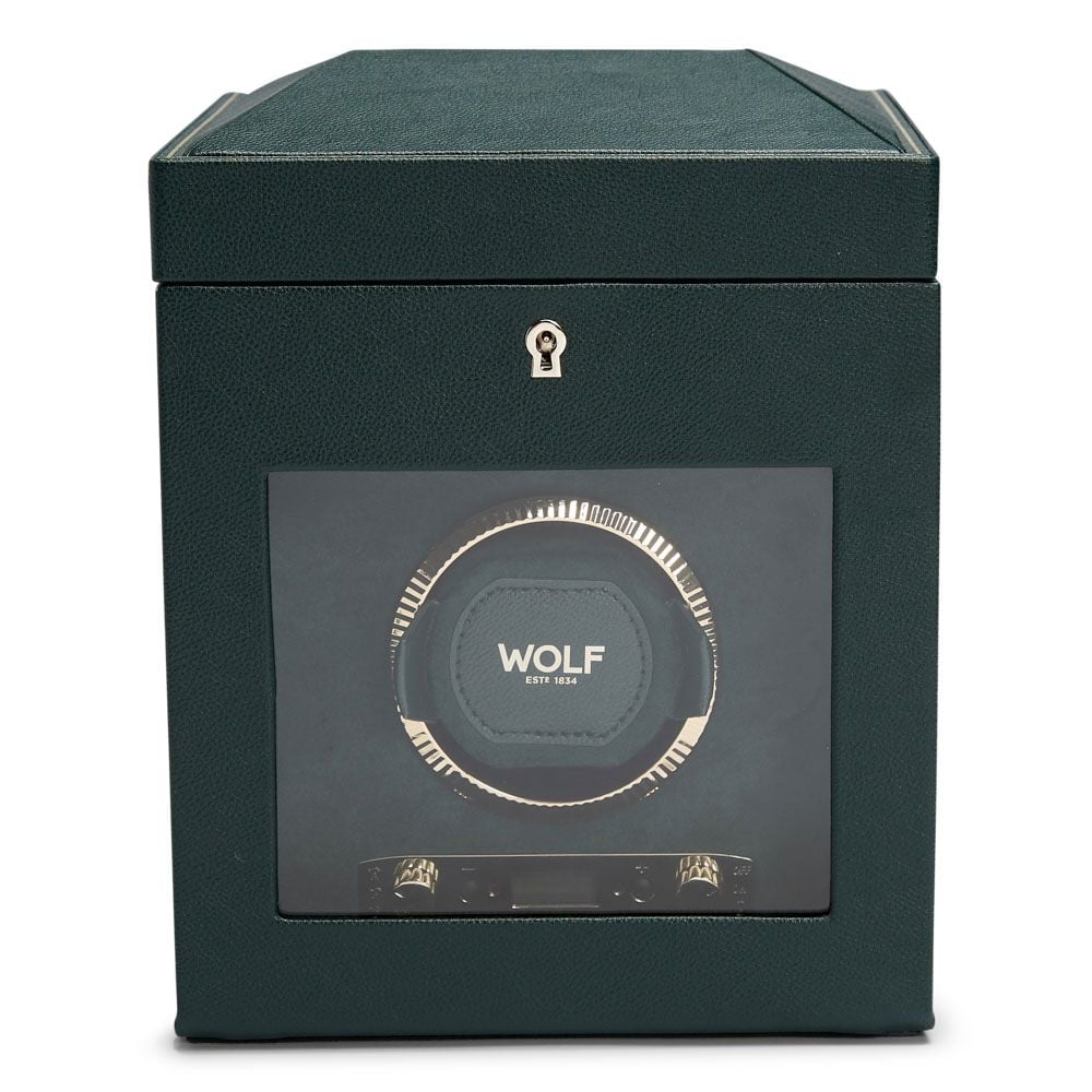 British Racing Single Watch Winder with Storage WOLF